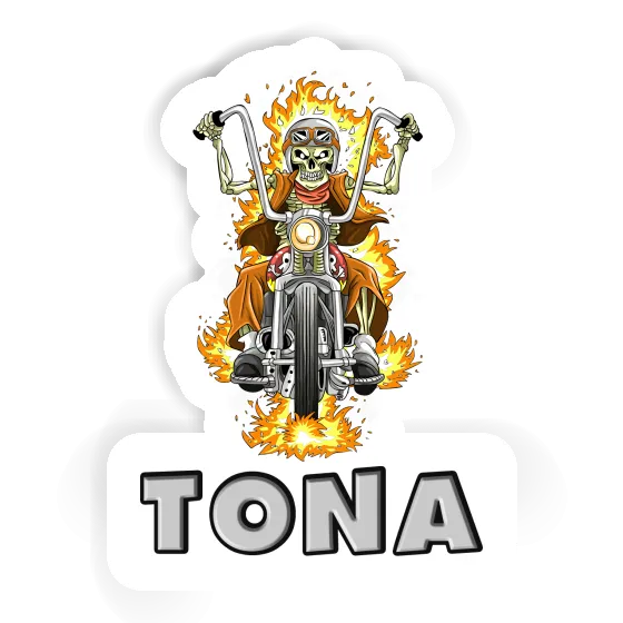 Tona Sticker Motorcycle Rider Notebook Image