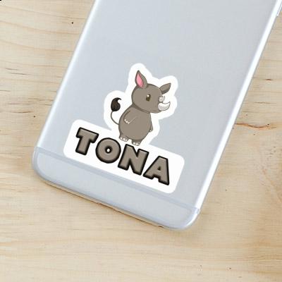 Tona Sticker Rhinoceros Gift package Image