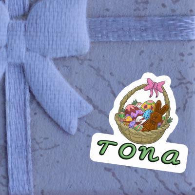 Sticker Tona Easter basket Laptop Image