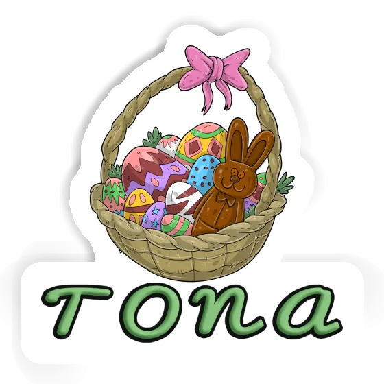 Sticker Tona Easter basket Notebook Image