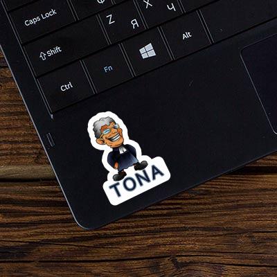 Sticker Pfarrer Tona Notebook Image