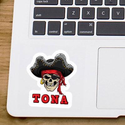 Aufkleber Tona Piratenschädel Laptop Image