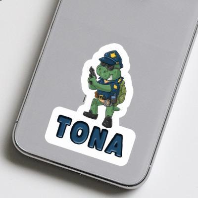 Sticker Tona Polizist Laptop Image