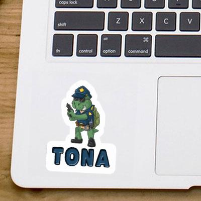 Sticker Police Officer Tona Laptop Image