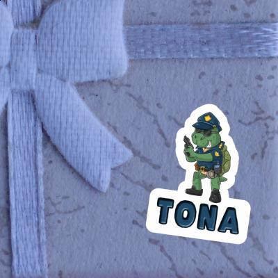 Sticker Police Officer Tona Notebook Image