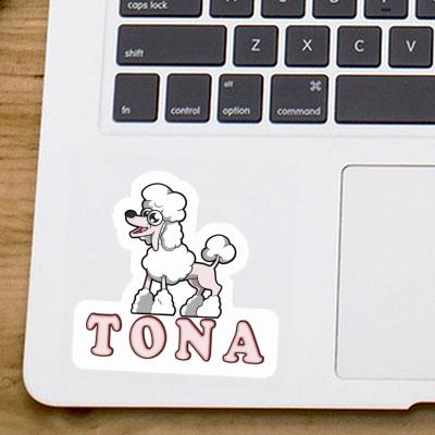 Sticker Tona Poodle Notebook Image