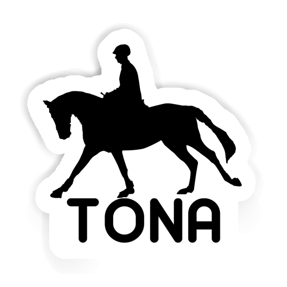 Tona Sticker Horse Rider Laptop Image