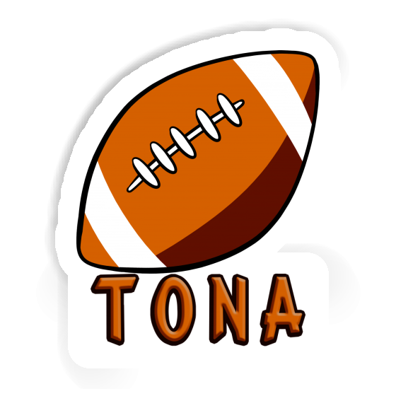 Sticker Tona Rugby Ball Image