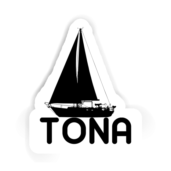 Tona Sticker Sailboat Image