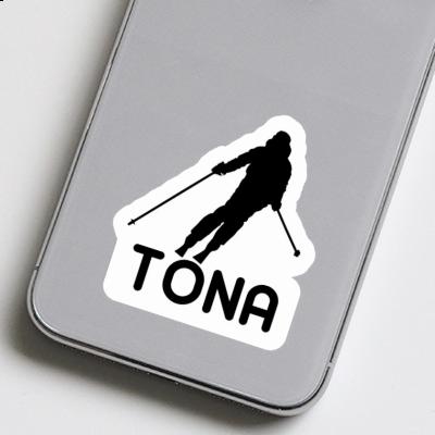 Tona Sticker Skier Notebook Image