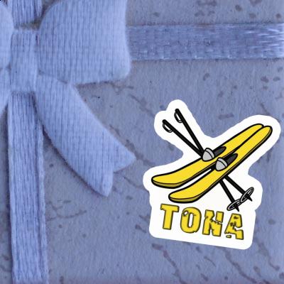 Tona Sticker Ski Image