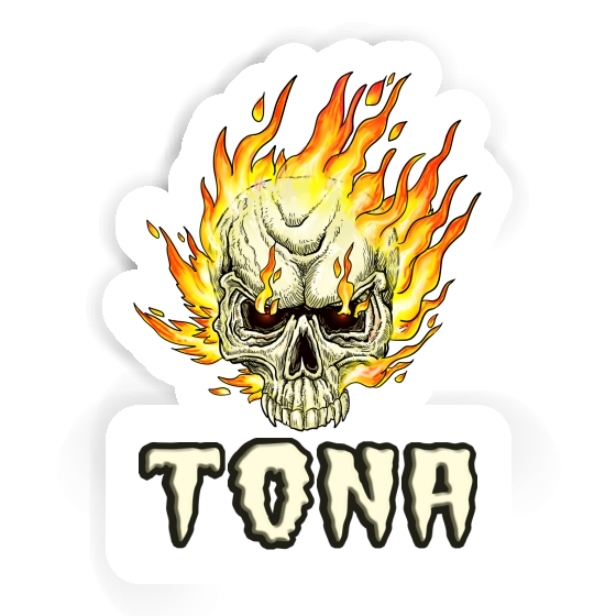 Skull Sticker Tona Notebook Image