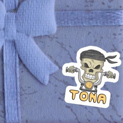 Motorradfahrer Sticker Tona Image