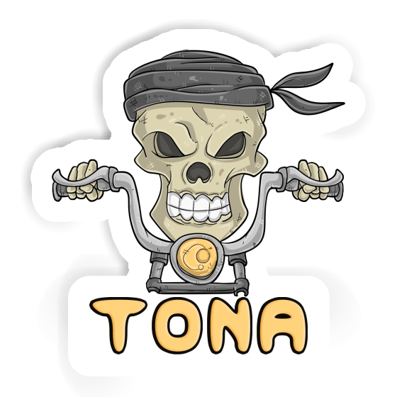 Tona Sticker Motorcycle Rider Image