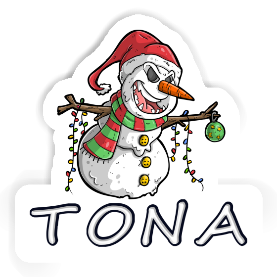 Tona Autocollant Bonhomme de neige Gift package Image