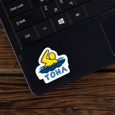 Sticker Schwimmer Tona Notebook Image