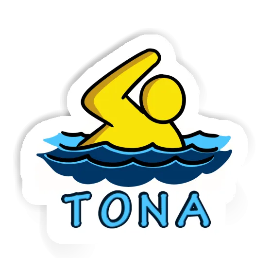 Sticker Tona Swimmer Notebook Image