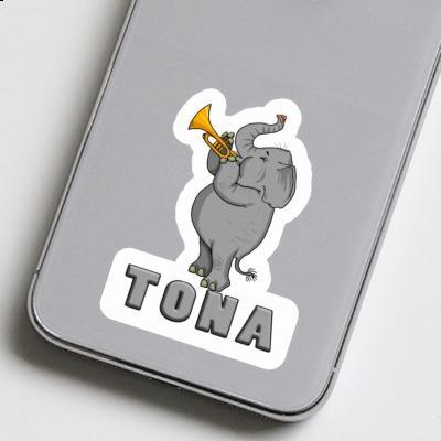 Tona Sticker Elephant Notebook Image