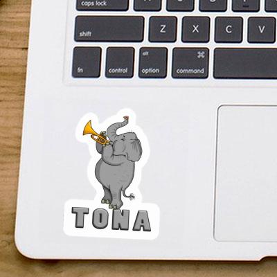 Tona Sticker Elephant Laptop Image