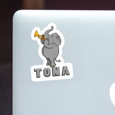 Tona Sticker Elephant Laptop Image