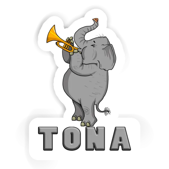 Tona Sticker Elephant Notebook Image