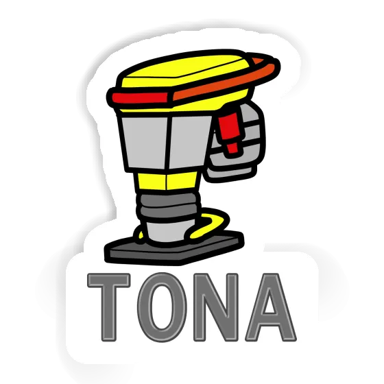 Vibratory tamper Sticker Tona Notebook Image