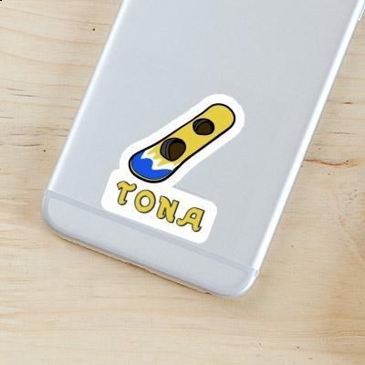 Tona Sticker Wakeboard Notebook Image