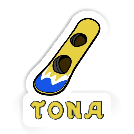 Tona Sticker Wakeboard Notebook Image