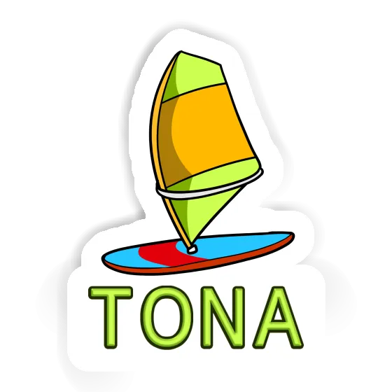 Sticker Windsurf Board Tona Laptop Image