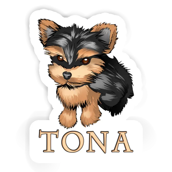 Tona Autocollant Yorkie Notebook Image