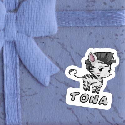 Zebra Sticker Tona Notebook Image