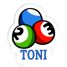 Sticker Billardkugel Toni Image