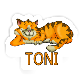 Toni Autocollant Chat Image