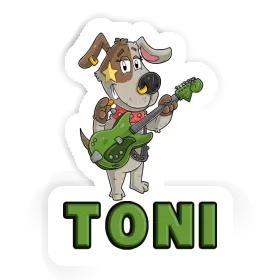 Autocollant Toni Guitariste Image