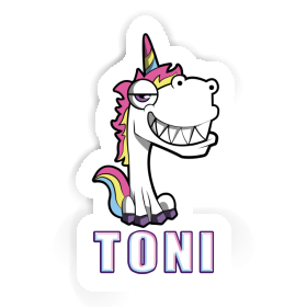 Einhorn Aufkleber Toni Image