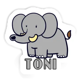 Elefant Sticker Toni Image