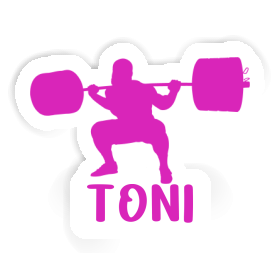Haltérophile Autocollant Toni Image