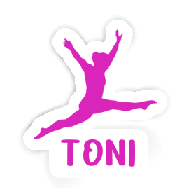 Toni Aufkleber Gymnastin Image
