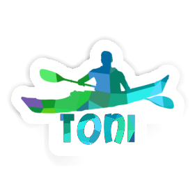 Toni Autocollant Kayakiste Image