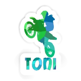 Motocross Jumper Sticker Toni Image