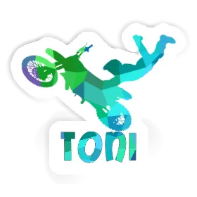 Motocross Jumper Sticker Toni Image