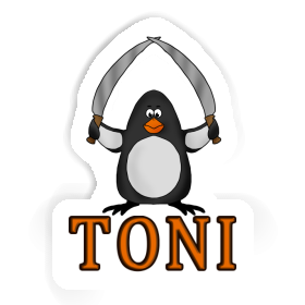 Toni Autocollant Pingouin de combat Image