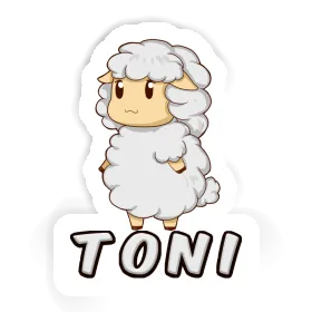 Toni Aufkleber Schaf Image