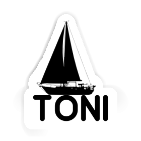 Sticker Segelboot Toni Image