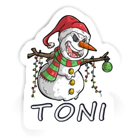 Autocollant Bonhomme de neige Toni Image