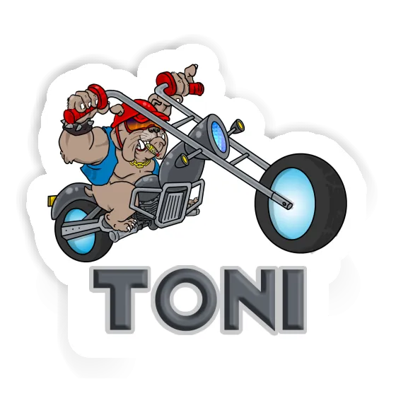 Toni Autocollant Motard Laptop Toni Autocollant Motard Laptop Image