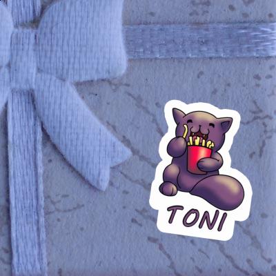 Autocollant Chat-frites Toni Notebook Autocollant Chat-frites Toni Gift package Image