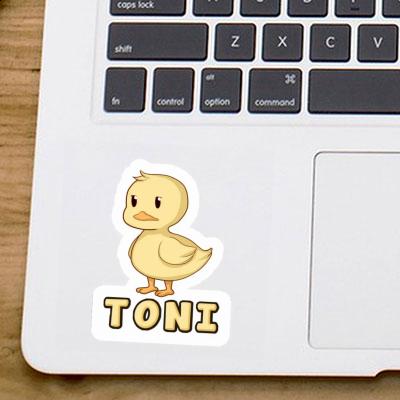 Duck Sticker Toni Laptop Image
