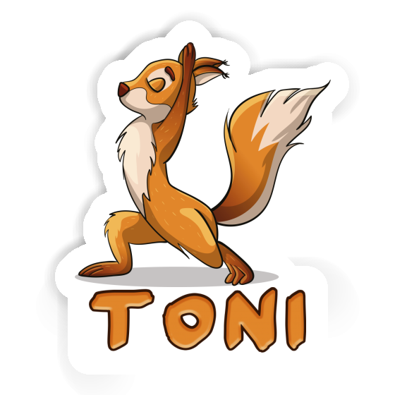 Toni Sticker Yoga-Eichhörnchen Toni Sticker Yoga-Eichhörnchen Image