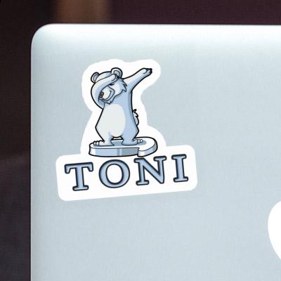 Sticker Polar Bear Toni Gift package Image